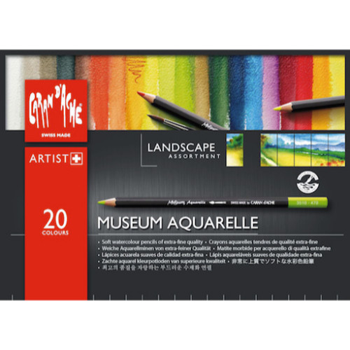 20 Museum Aquarelle potloden landscape