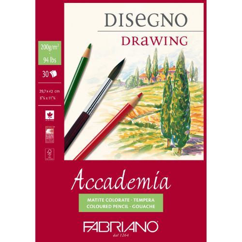 A3 Fabriano Accademia Drawing 200 grams 30 vellen